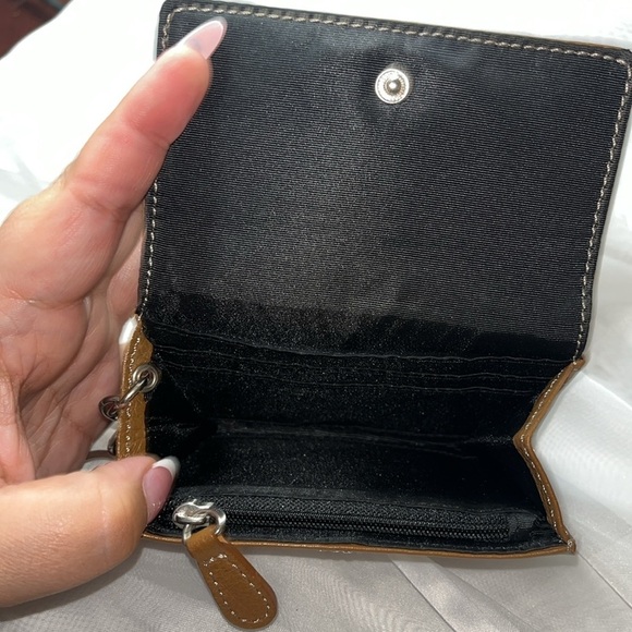 Tignanello small wallet pebble leather, brown. - Picture 4 of 9